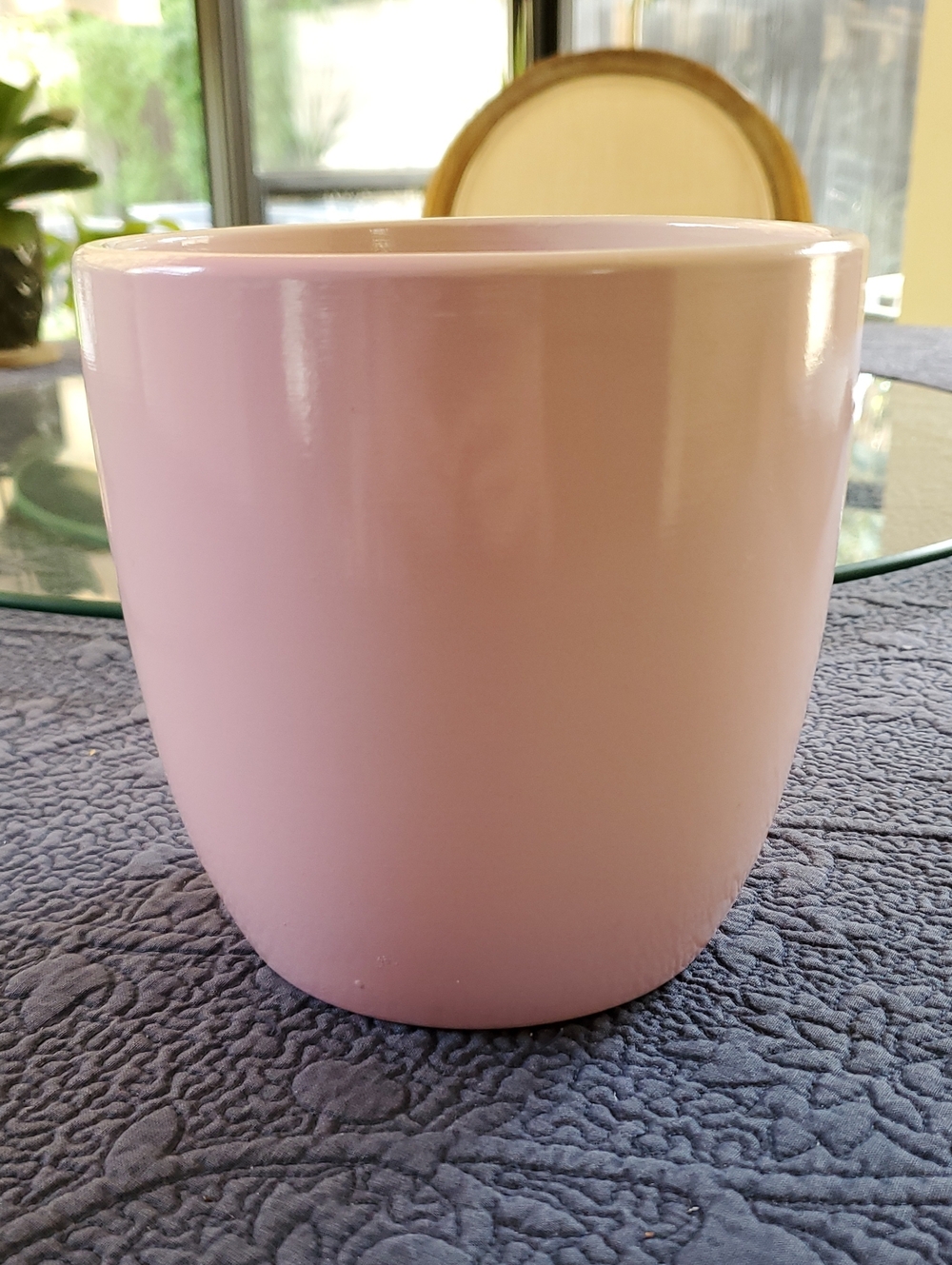 Pink Ceramic Planter Pot - Simple Modern Home Dining Accent